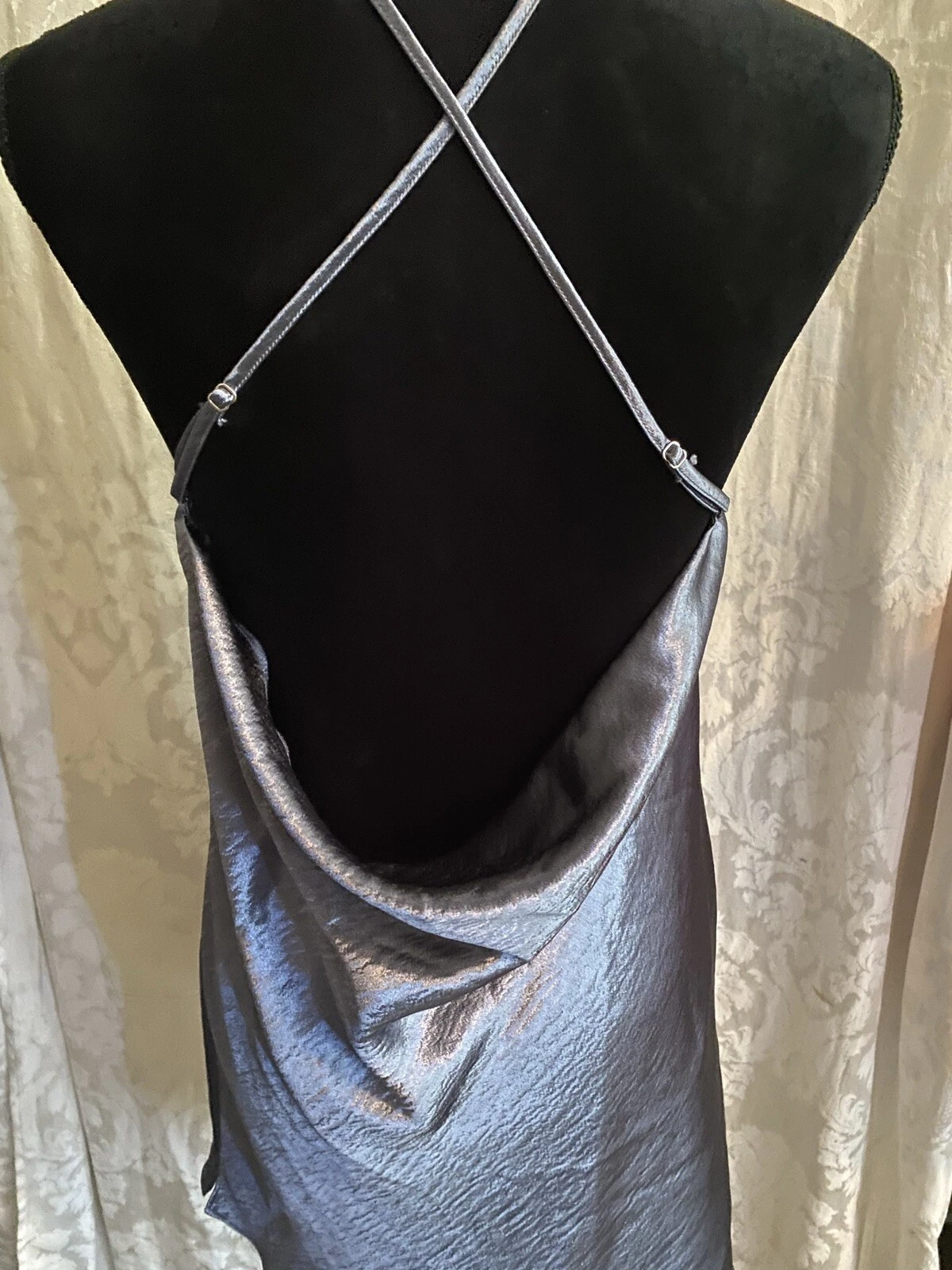 UNDERCOVER Abito Victoria's Secret blu navy lucido slip taglia S