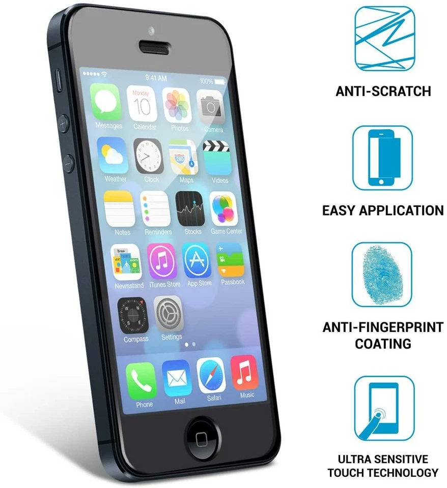 Tela de clareza HD vidro temperado Aduro Shatterguardz para iPhone 5/5S/5C/SE - Imagem 2 de 4