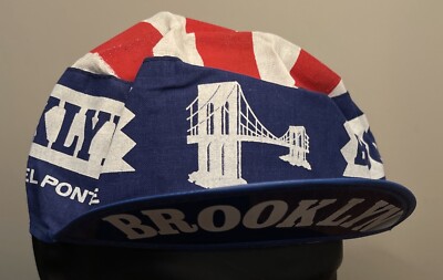 Vintage 1970s Original Brooklyn Cycling Cap Hat Bicycle