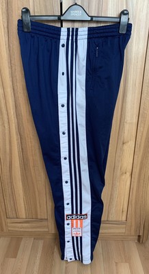 Vintage ADIDAS Poppers Tracksuit Bottoms Retro Snap UK36 Size L | eBay