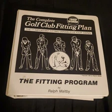 RARE 1986 The Complete Golf Club Fitting Plan Program Binder By Ralph Maltby