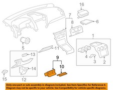 GM OEM 12-15 Captiva Sport Instrument Panel Components-Storage Pocket 22758992