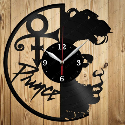 Vinyl Record Clock Vinyl Clock Prince Handmade Exclusive Clock Art Decor Home...