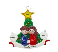 PERSONALIZED Christmas Tree Couple - Family Christmas Ornament