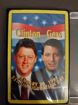 Vintage Playing Cards ~ Bill Clinton / Gore - 1997 Inauguration Day - New Sealed