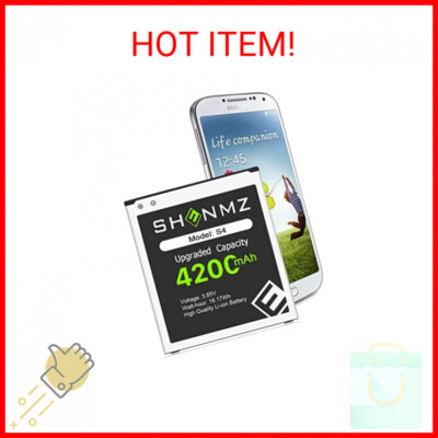 SHENMZ Galaxy S4 Battery,Upgraded 4200mAh Li-ion Replacement Battery for  Samsung