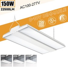 Led Linear High Bay Light 150W 22,500LM 5000K Daylight Warehouse Garage Lighting