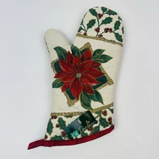 Poinsettias Christmas Stove Top Burner Covers DecorWare 8” and 10”