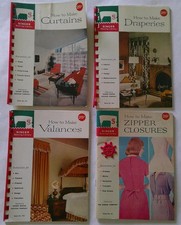 Lot of FOUR (4) SINGER Sewing Library Books No. 101, 102, 103, 111