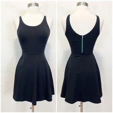 Express y2k 2010s Skater Dress Mini Black XS Extra Small