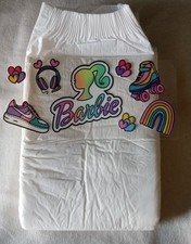 Mega adult disposable ABDL diaper-Barbie READ DESCRIPTION FULLY