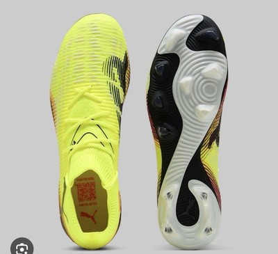 Puma Future 8 Match FG AG Soccer Cleats Shoes Yellow 108140-03