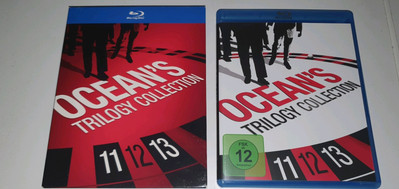 Blu Ray Sammlung Ocean's Trilogie 11+12+13 Eleven Twelve Thirteen Komplett 