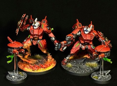 The Twin Lance painted Warhammer 40k Farsight Enclaves T'au Empire