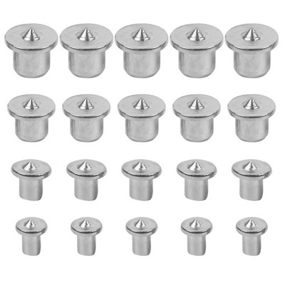 20pcs Dowel Pin Center Point Set Woodworking Drill Alignment Pins 1/4 1/2 Inch