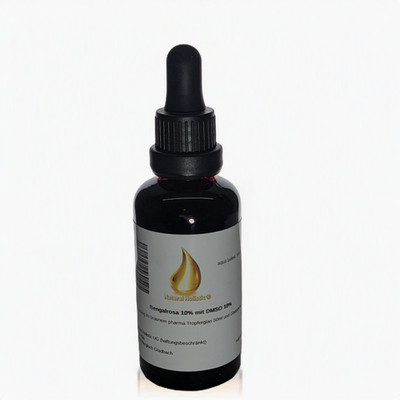 Bengalrosa 10% mit DMSO 10%  Lösung im braunem pharma Tropferglas 50ml
