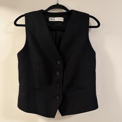 Zara Women s Dress Black Vest Size Medium