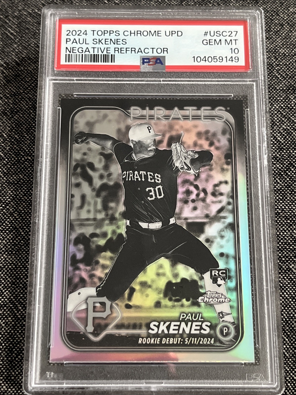 Paul Skenes 2024 Topps Chrome Update #USC27 Rookie Debut Paul Skenes 2024 Topps Chrome Update #USC27 Rookie Debut