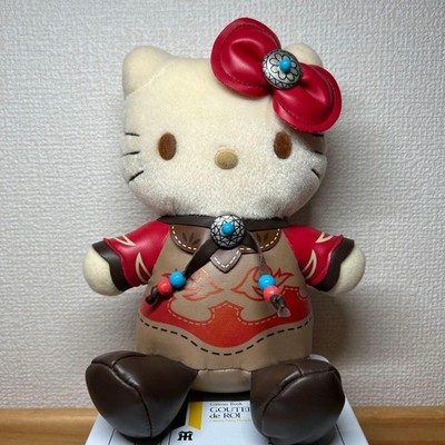 Seltenes Retro Hello Kitty Western Plüsch Cowboy Sanrio EIKOH 2001 Sammlerstück