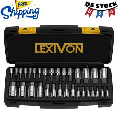 Master HEX Bit Socket Set, Premium S2 Alloy Steel | Complete 32-Piece