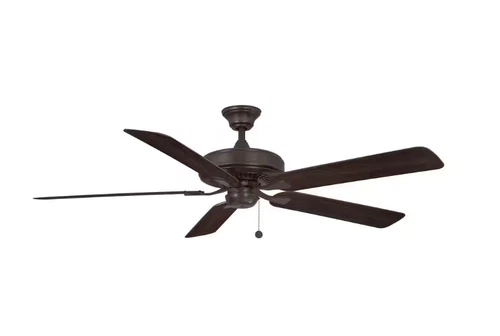 $369 Fanimation Edgewood V2 60" Dark Bronze Walnut Blades Ceiling Fan In Outdoor - Picture 1 of 4