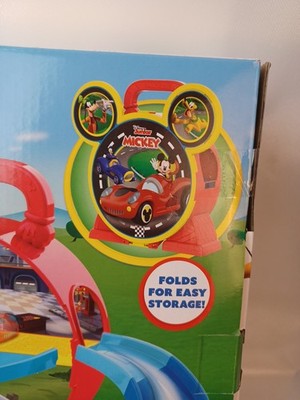 Disney Junior Mickey Stow 'N Go Garage Figure and Vehicle 3+ | New