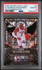 Shai Gilgeous-Alexander * PSA 10 * 2025-26 Cactus Jack Black Refractor /10