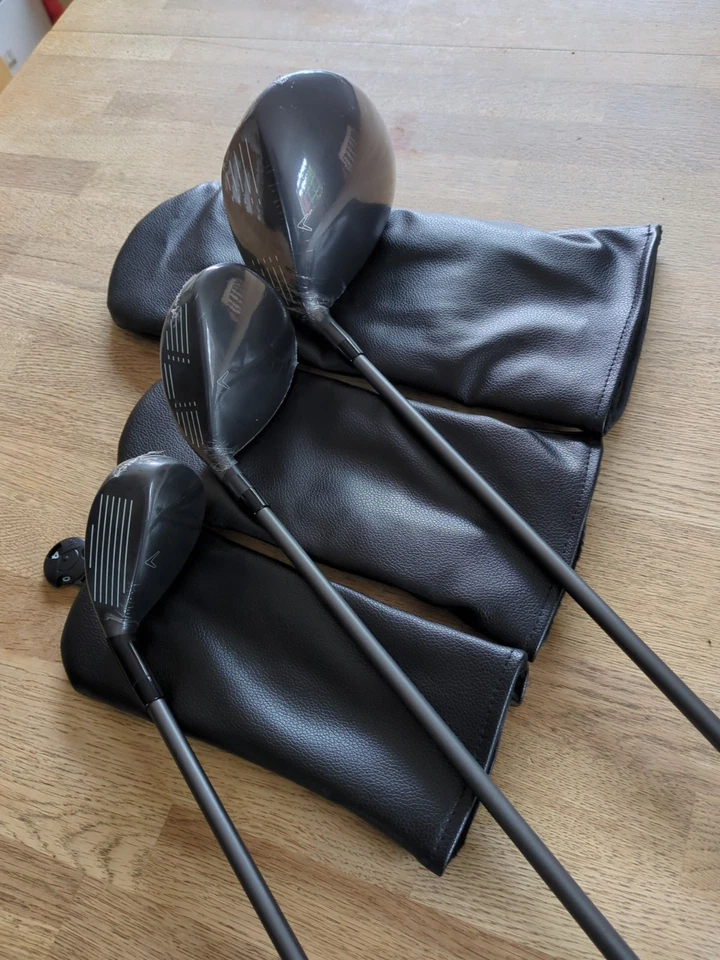 Callaway Edge Set - 10.5° Driver 3 Wood, #5 Hybrid, Gold Model - NEW - Image 3 of 4