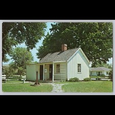 Postcard Herbert Hoover Birthplace House West Branch Iowa