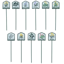 Herb Signs Markers Labels Cast Iron Plant Plaque Garden Yard Allotment