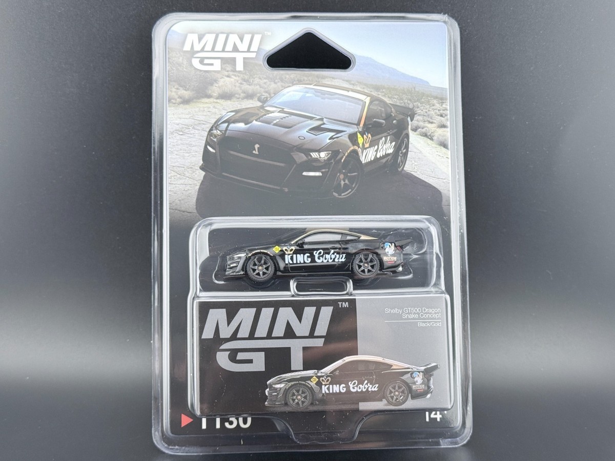 Mini GT Shelby GT500 Dragon Snake Concept Black Gold #1130 1/64 | eBay