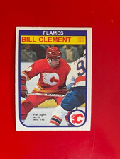 1982-83 O-Pee-Chee set break OPC #44 Bill Clement - Calgary Flames NRMT