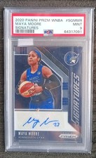 Pop 4 PSA 9 Maya Moore 2020 WNBA Prizm Signatures Auto Lynx Uconn