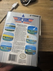 Top Gun The Second Mission Nintendo NES Complete CIB Box Manual Plastic On Box!