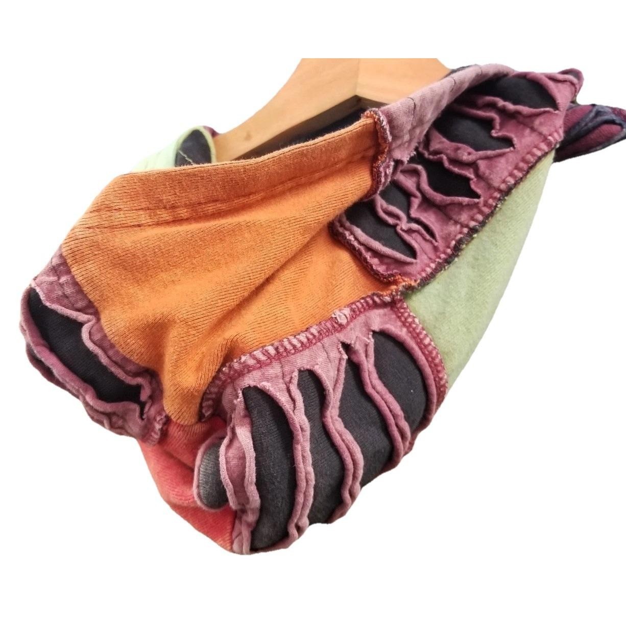 Rising International Vtg Patchwork Boho Hippie Fu… - image 4