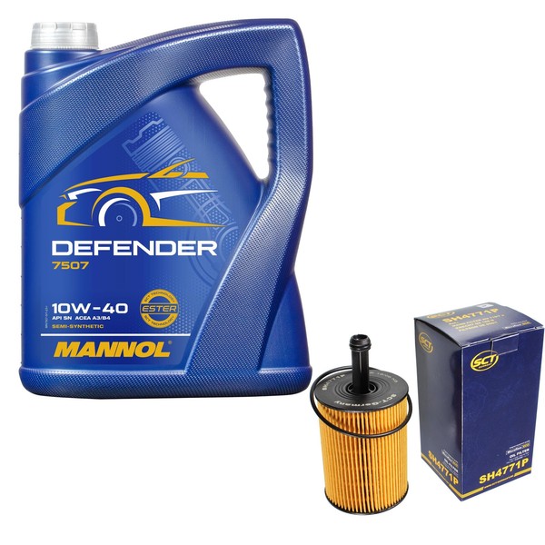 SCT Inspektionspaket 5L Mannol 10W-40 FüR VW Golf V 3.2 R32 4Motion Passat CC-image