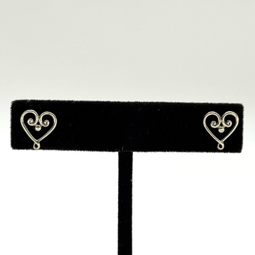 Tiffany & Co. Paloma Picasso Sterling Silver Venezia Goldoni Heart Earrings - Foto 2 di 7