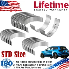 Engine Main & Rod Bearing Set Fit Chrysler Dodge Jeep V6 3.6L 2011-2015 STD Size