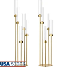 5 Arm Floor Candelabra Candle Holder Weddings Parties Home Decor Centerpiece New
