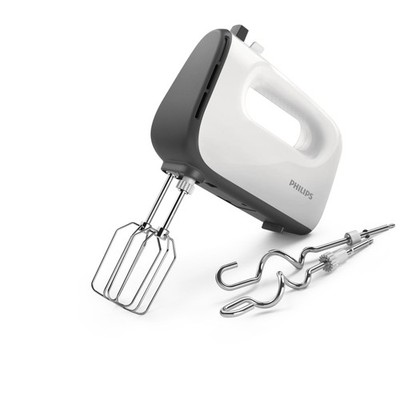 Philips Handmixer 5000 Series, 5 Geschwindigkeitsstufen, Grau (HR3741/00R1)