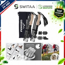 Bâtons randonnée télescopiques aluminium 2 pièces 105-125 cm GIBOHOM