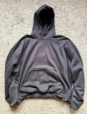 Yeezy YZY x GAP Engineered by Balenciaga Hoodie Black M Double Layered Boxy Fit