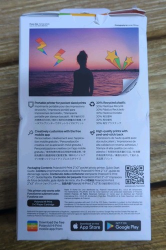 Stampante fotografica tascabile Polaroid Hi-Print 2x3, Gen 2, NUOVA MAI APERTA! - Foto 4 di 5
