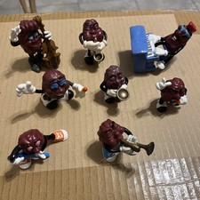 California Raisins Band Action Figure Lot 80 s Vintage RARE Red Charles Cello