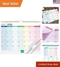 Calendar 2026-2027- Wall Calendar 2026-2027, July 2026 - December 2027, 18 Mo...