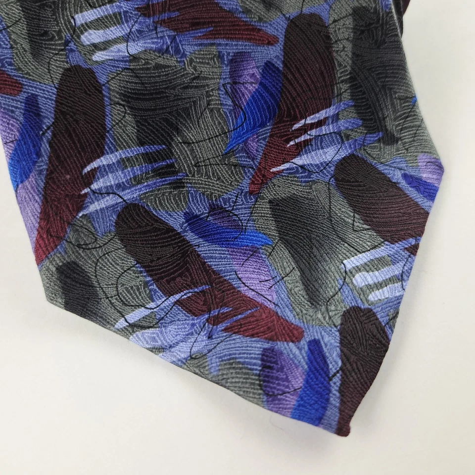 Corbata Vintage J Garcia 100% Seda Mariposas III Colección 15 1996 Años 90 58"x4" Foto 2 de 4