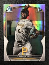 2023 Bowman Draft #BDC-11 Carlson Reed Chrome Refractor Pittsburgh Pirates