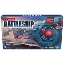 Electronic Battleship Reloaded Board Game, Naval Combat Strategy Game for 1-2 
