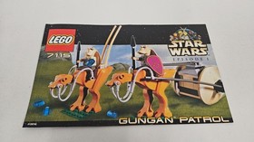 (J13) Lego Star Wars 7115 Gungan Patrol 2000 with BA 100% Complete