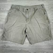 Carhartt Mens Shorts B185 Canvas Duck Carpenter Tan 38 Utility Workwear